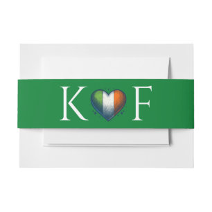 Cintas Para Invitaciones Boda Pareja de Irlanda