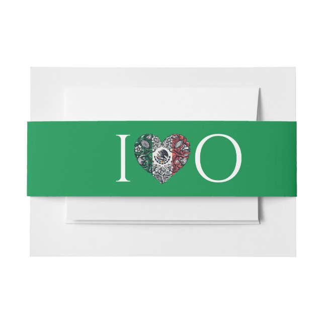 Cintas Para Invitaciones Boda Pareja de México (Anverso Ejemplo)