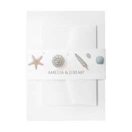 Cintas Para Invitaciones Boda Pastel Beach