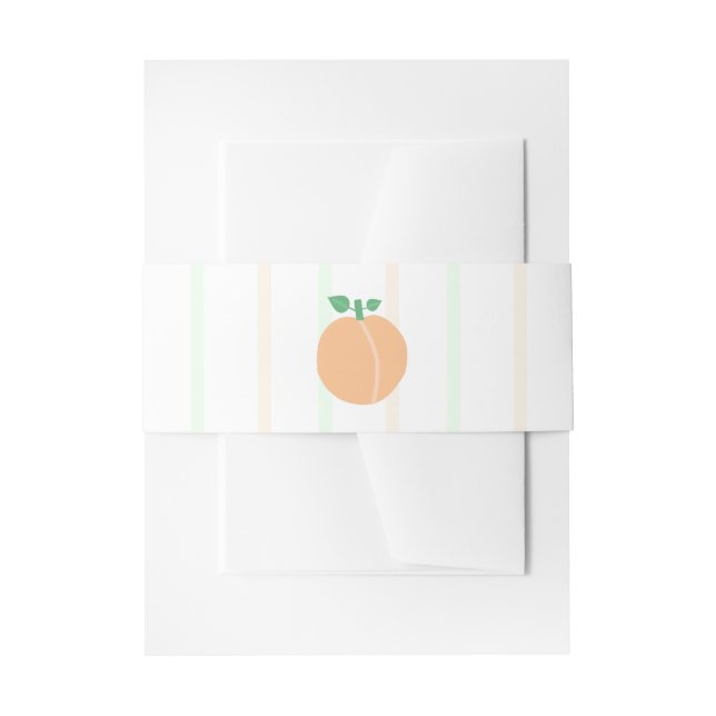 Cintas Para Invitaciones Boda perfecta de melocotón (Anverso Ejemplo)