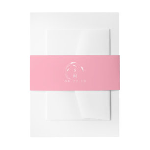 Cintas Para Invitaciones Boda personalizada rosa