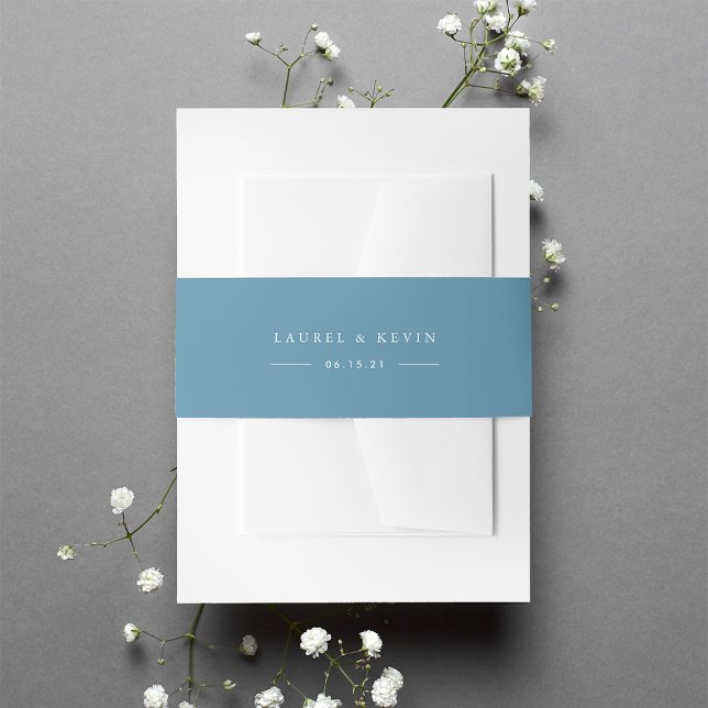 Cintas Para Invitaciones Boda personalizado de azul ceruleano (Subido por el creador)