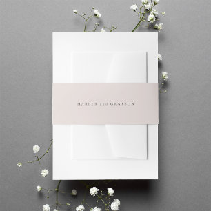 Cintas Para Invitaciones Boda personalizado de Cameo Rubor