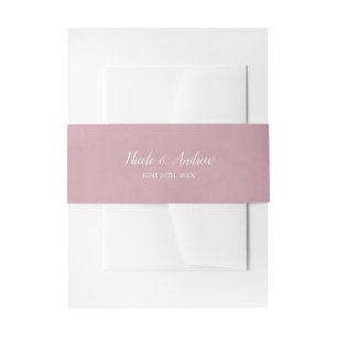 Cintas Para Invitaciones Boda personalizado de color de agua malva