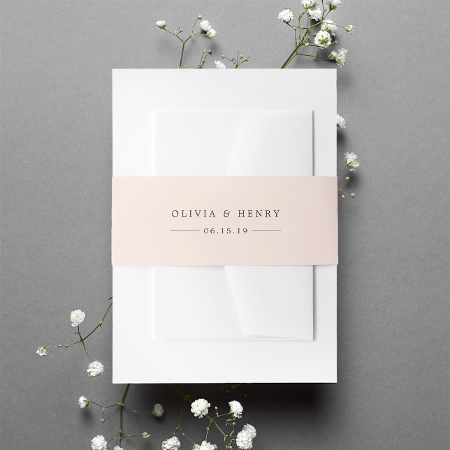 Cintas Para Invitaciones Boda personalizado de Pastel Peach (Subido por el creador)