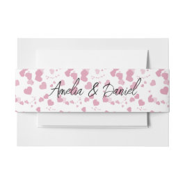 Cintas Para Invitaciones Boda personalizado del corazón de amor