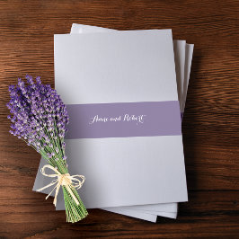 Cintas Para Invitaciones Boda personalizado sólido de lavanda
