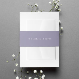 Cintas Para Invitaciones Boda personalizado violeta violeta púrpura de luz 