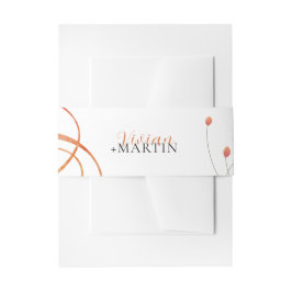 Cintas Para Invitaciones Boda Poética Melodía Otoñal