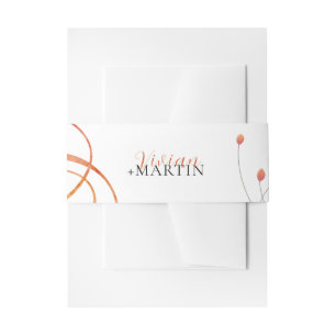 Cintas Para Invitaciones Boda Poética Melodía Otoñal