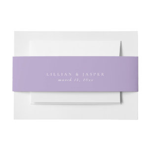 Cintas Para Invitaciones Boda púrpura Lilac sólido