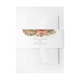 Cintas Para Invitaciones Boda Purpurina de hojas de otoño