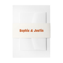 Cintas Para Invitaciones Boda Retro Moderna