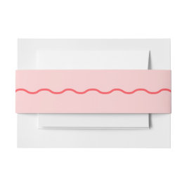 Cintas Para Invitaciones Boda retro ondulado rosa
