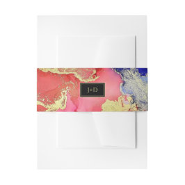 Cintas Para Invitaciones Boda rojo Deluxe Black Purple Gold