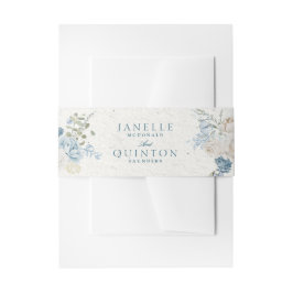 Cintas Para Invitaciones Boda Romántica de Florales de Invierno en Cotswold