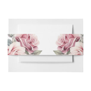 Cintas Para Invitaciones Boda Romántica Elegante Chic Moderna Rosa