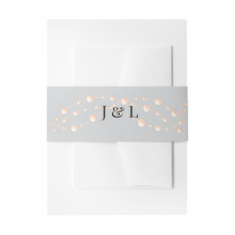 Cintas Para Invitaciones Boda Romántica Perla Neutra con Marfil Moderno