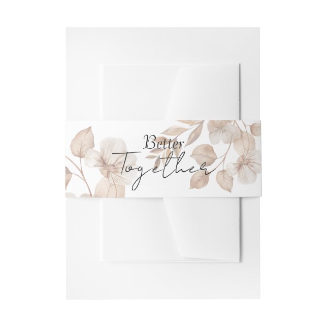 Cintas Para Invitaciones Boda Romántica Rústica  (Anverso Ejemplo)