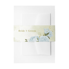 Cintas Para Invitaciones boda romántico de flores azules