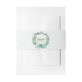 Cintas Para Invitaciones boda romántico de flores azules