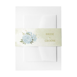 Cintas Para Invitaciones boda romántico de flores azules