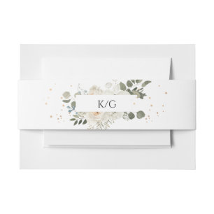 Cintas Para Invitaciones Boda romántico floral suave follaje botánico