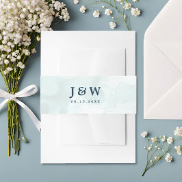 Cintas Para Invitaciones Boda Rosa azul moderno y de moda