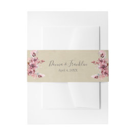 Cintas Para Invitaciones Boda rosa rosado moderno y polvoriento