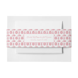 Cintas Para Invitaciones Boda rosado de país ruso