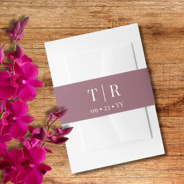 Cintas Para Invitaciones Boda rosado simple y turbio