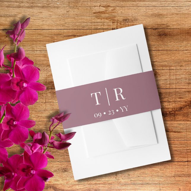 Cintas Para Invitaciones Boda rosado simple y turbio (Subido por el creador)