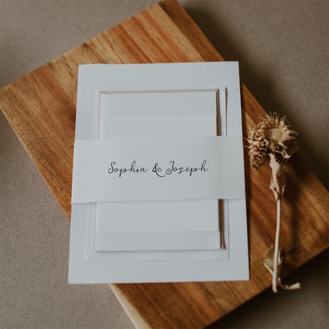 Cintas Para Invitaciones Boda ruso minimalista (Subido por el creador)