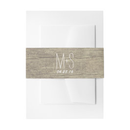 Cintas Para Invitaciones Boda Rustic Barn Wood