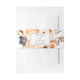 Cintas Para Invitaciones Boda Rustic Earth Florals