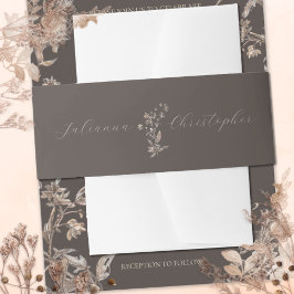 Cintas Para Invitaciones Boda Rustic Elegant Personalizado