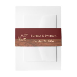 Cintas Para Invitaciones Boda rústica elegante