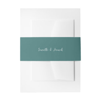 Cintas Para Invitaciones Boda Rústico Azul