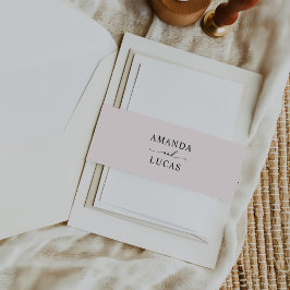 Cintas Para Invitaciones Boda rústico botánico simple