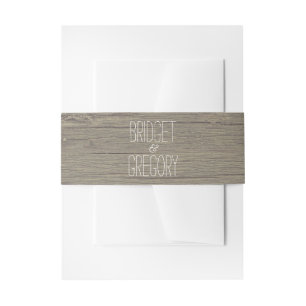 Cintas Para Invitaciones Boda Rústico de Barn Wood