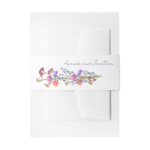 Cintas Para Invitaciones Boda Rústico Delicado De Floral Acrílico