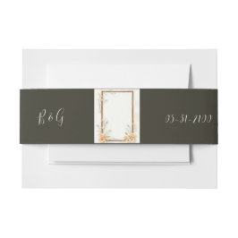 Cintas Para Invitaciones Boda rústico floral beige