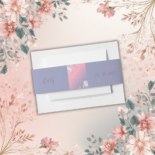 Cintas Para Invitaciones boda sakura en flor de cerezo pastel