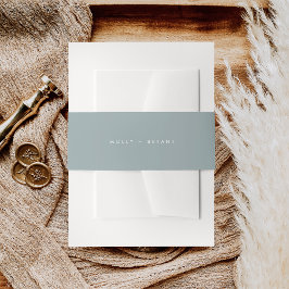 Cintas Para Invitaciones Boda Simple Costera Polvorienta Aqua