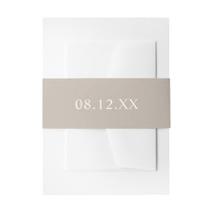Cintas Para Invitaciones Boda simple de fecha de cálculo
