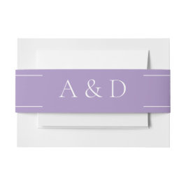 Cintas Para Invitaciones Boda Simple Moderna Púrpura