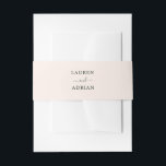 Cintas Para Invitaciones Boda simple rosa Rubor<br><div class="desc">Banda simple de Belly de Invitación a la Boda Rosa de Rubor. Para una personalización más avanzada de este diseño,  haga clic en el enlace "Personalizar más adelante". También están disponibles los elementos coincidentes.</div>