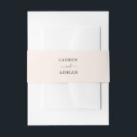 Cintas Para Invitaciones Boda simple rosa Rubor<br><div class="desc">Banda simple de Belly de Invitación a la Boda Rosa de Rubor. Para una personalización más avanzada de este diseño,  haga clic en el enlace "Personalizar más adelante". También están disponibles los elementos coincidentes.</div>