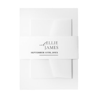 Cintas Para Invitaciones Boda Simple Y Moderno