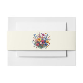 Cintas Para Invitaciones Boda Sinfónica de Flores Silvestres-